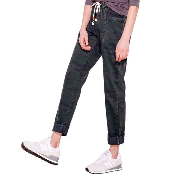 Sundry Pants - NWT Sundry Camo Utility Trousers Cargo Straight Leg Pants Drawstring Sz 3 Large
